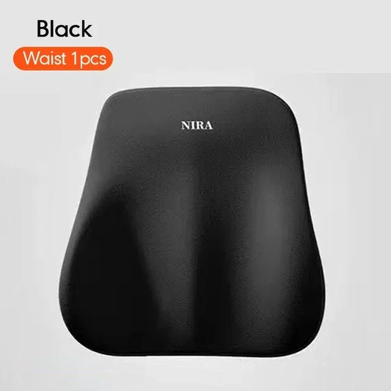 Premium Memory Foam Car Neck & Lumbar Support Cushion
