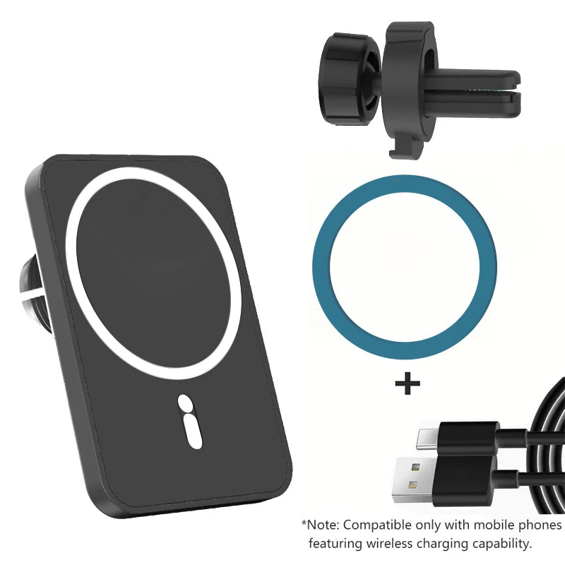F188A Magnetic Car Wireless Charger for Phone\Pad\Watch Car Phone Holder Stand Mount Fast Charging Station