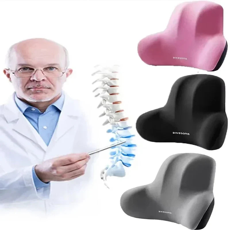 Premium Memory Foam Car Neck & Lumbar Support Set