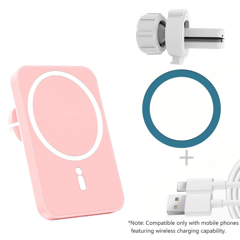 F188A Magnetic Car Wireless Charger for Phone\Pad\Watch Car Phone Holder Stand Mount Fast Charging Station