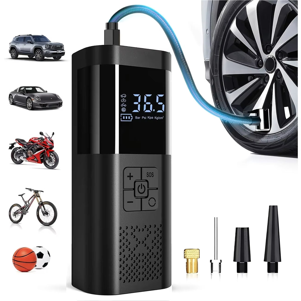 Portable Cordless Tyre Inflator | 150PSI Digital Air Pump | Car Motorcycle Bike | Australia