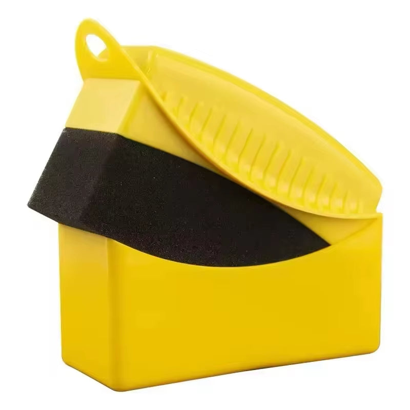 Premium Ergonomic Tyre Dressing & Waxing Applicator Brush