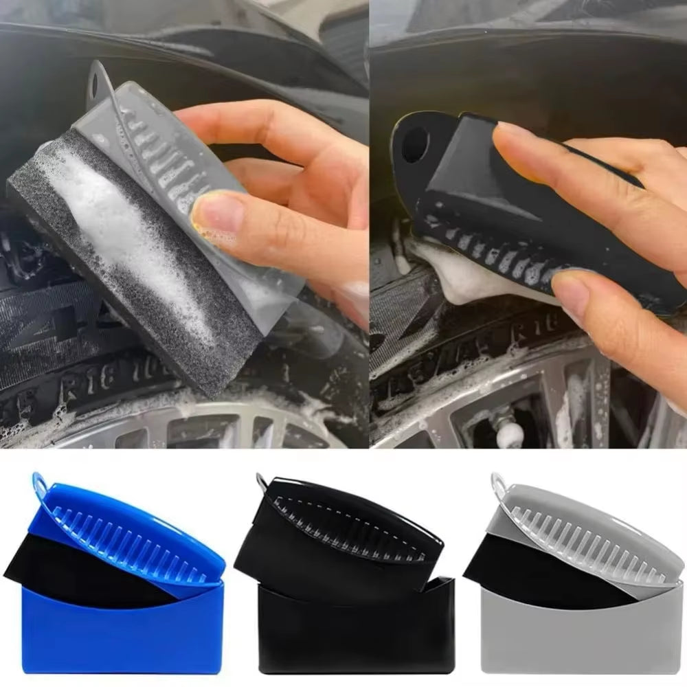 Premium Ergonomic Tyre Dressing & Waxing Applicator Brush