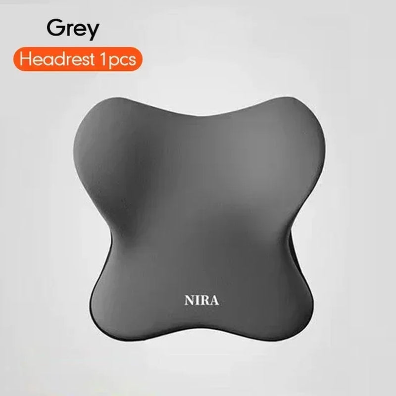 Premium Memory Foam Car Neck & Lumbar Support Cushion
