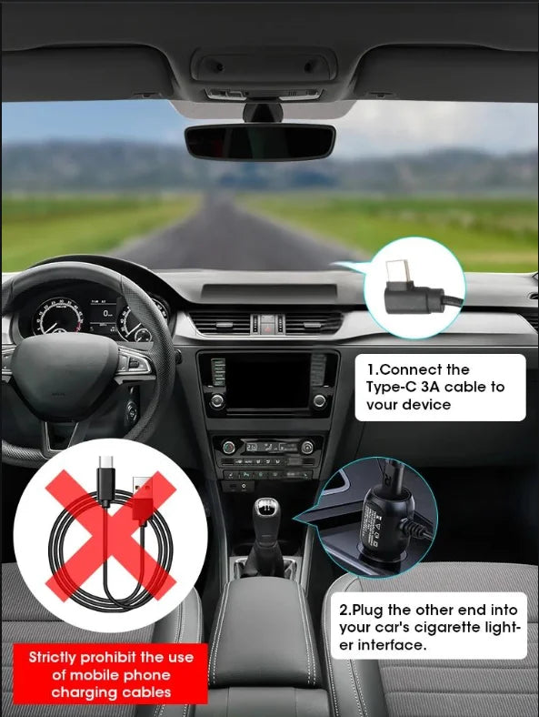 Acceo B53P 4K Dash Cam – Front & Rear Camera | 64G SD Card
