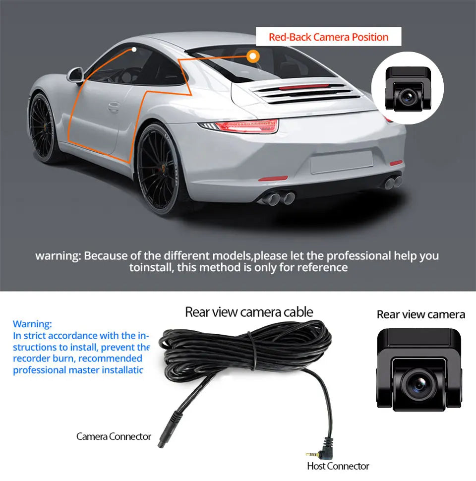 Acceo B53P 4K Dash Cam – Front Camera | 32G SD Card