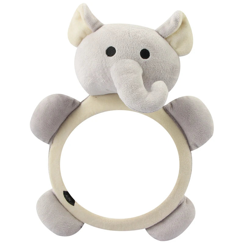 Plush Animal Wide-View Baby Car Mirror