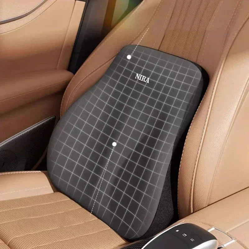 Premium Memory Foam Car Neck & Lumbar Support Cushion