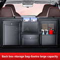 Premium Hanging Leather Car Trunk Storage Organizer