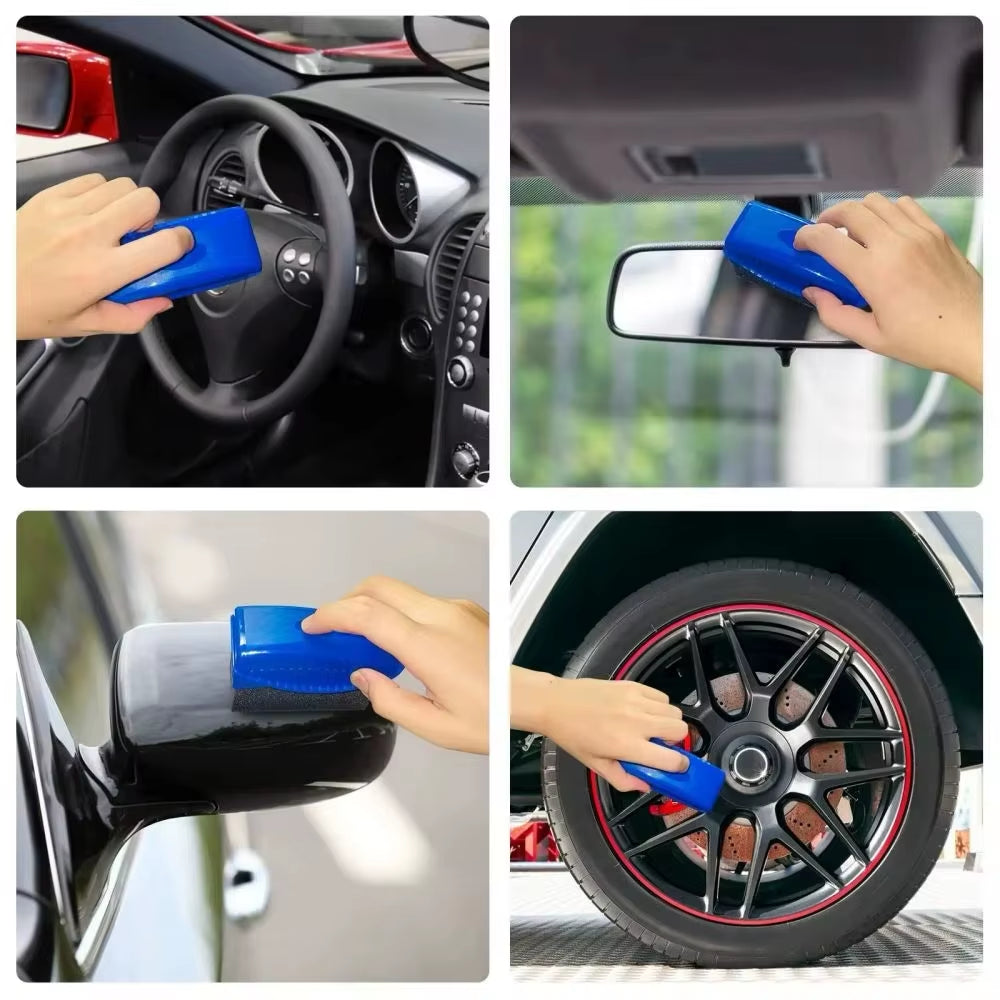 Premium Ergonomic Tyre Dressing & Waxing Applicator Brush