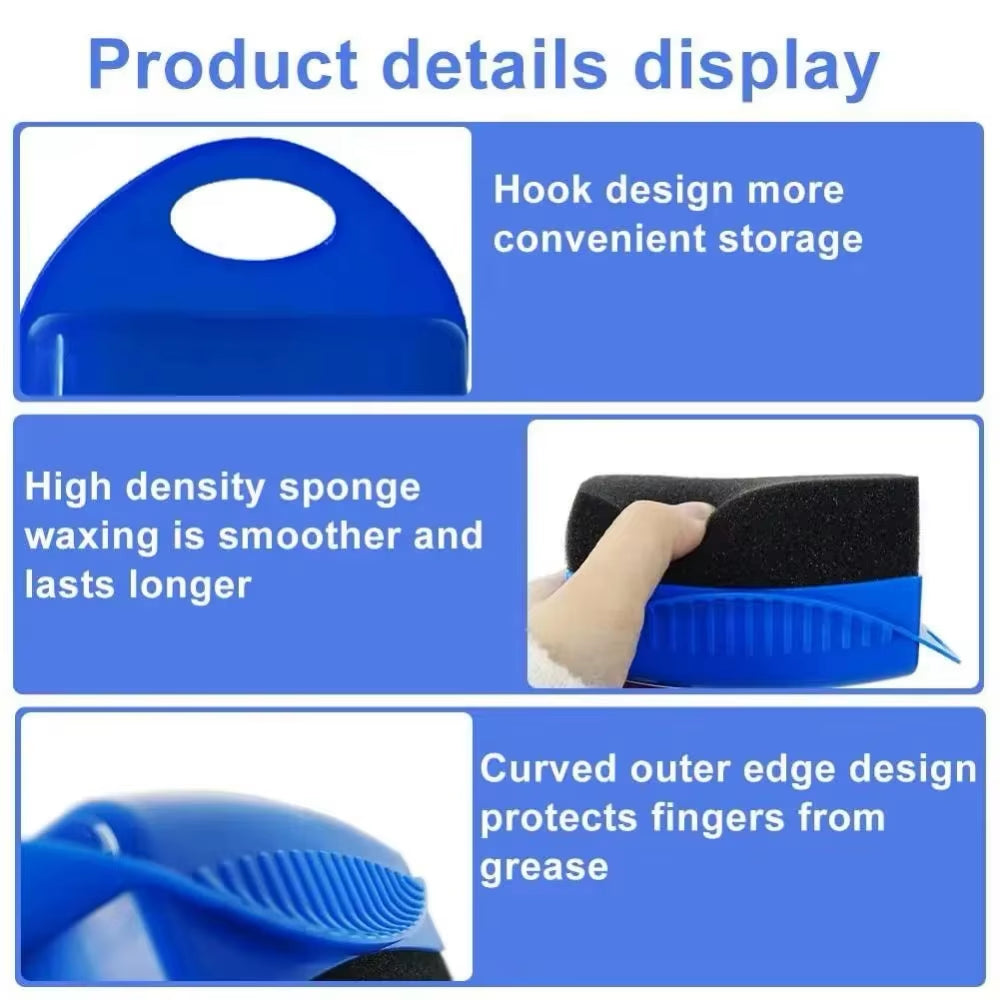 Premium Ergonomic Tyre Dressing & Waxing Applicator Brush