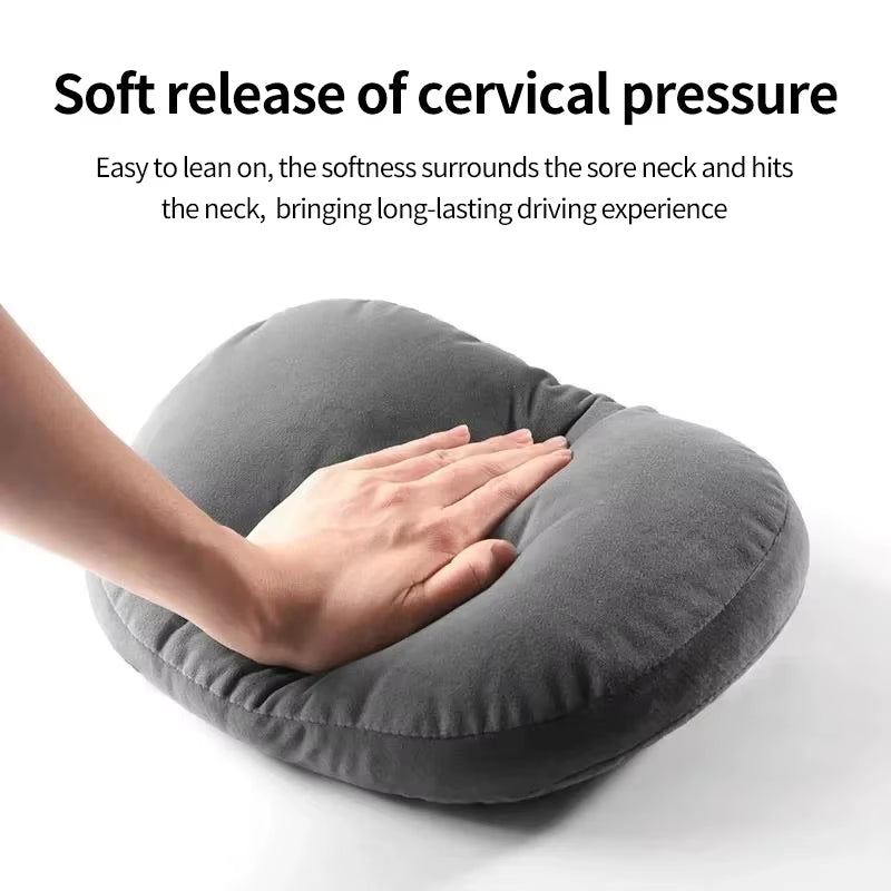 Drive Comfortably Anywhere – Premium Memory Foam Car Headrest Pillow