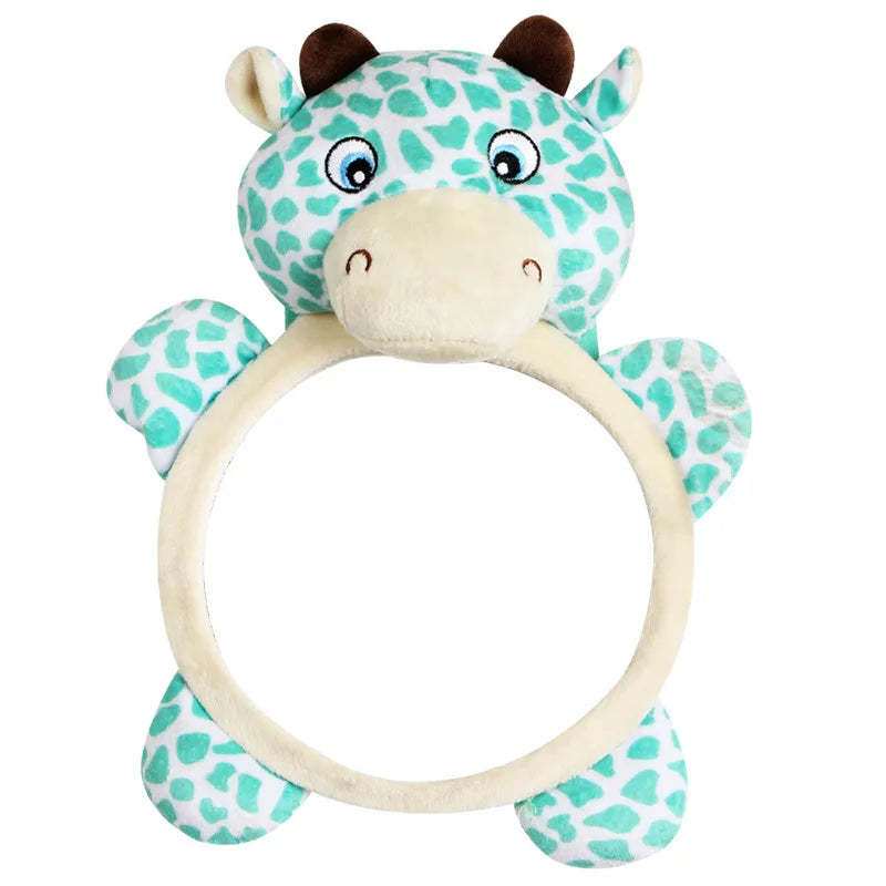 Plush Animal Wide-View Baby Car Mirror