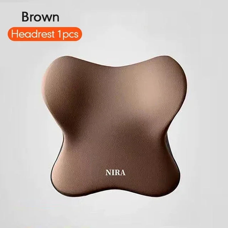 Premium Memory Foam Car Neck & Lumbar Support Cushion