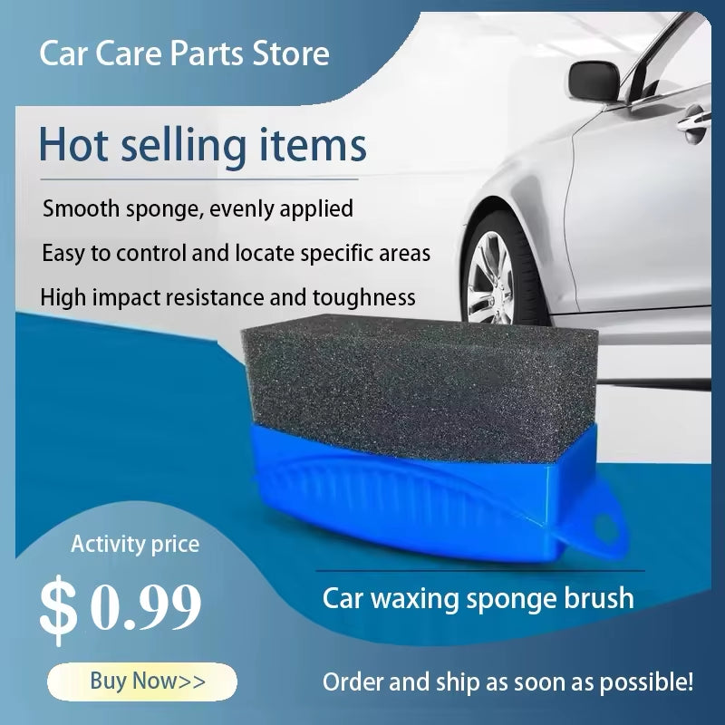 Premium Ergonomic Tyre Dressing & Waxing Applicator Brush