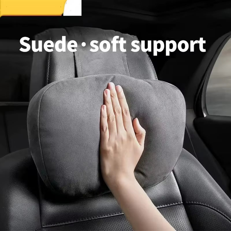 Drive Comfortably Anywhere – Premium Memory Foam Car Headrest Pillow