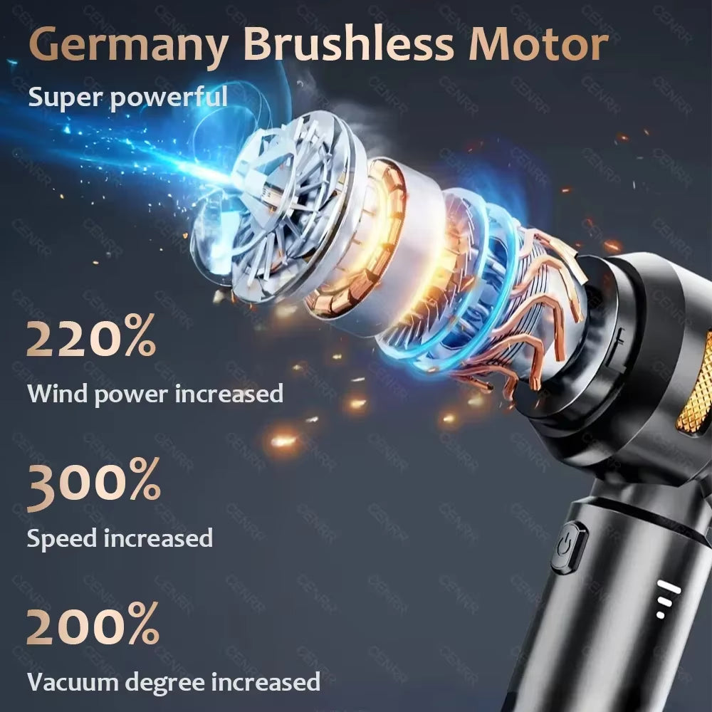 Car Vacuum Cleaner Wireless | 998000PA Powerful Suction | HEPA | Auto Accessories