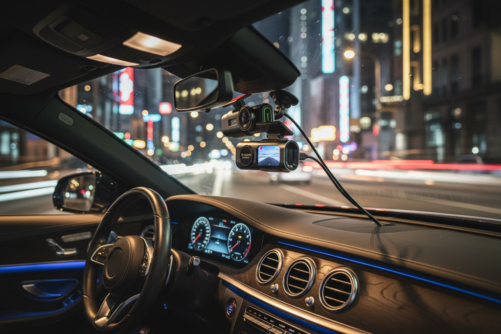 Acceo B53P 4K Dash Cam – Mounted in Car